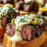 Open-Faced Steak Sandwich Delight First Image