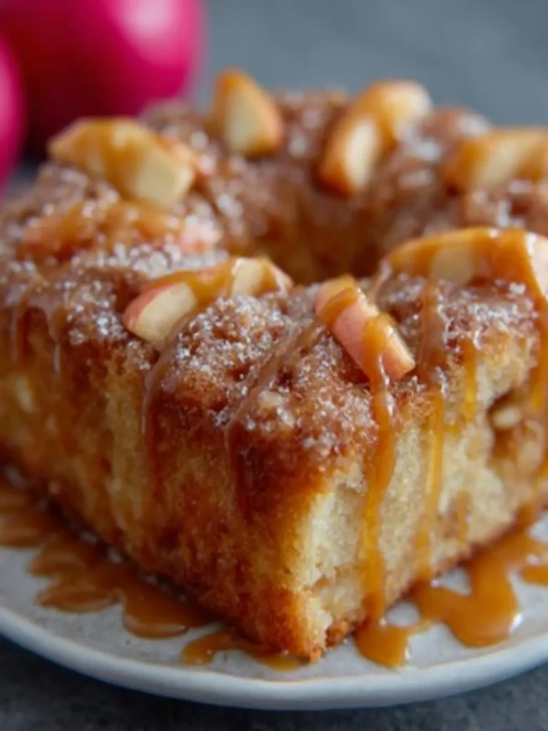 Homemade Caramel Apple Cake First Image