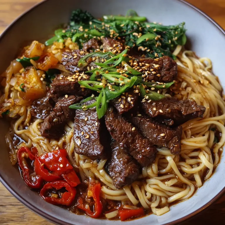 Asian-Style Beef Noodle Dish First Image