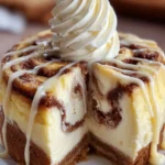 Creamy Cinnamon Roll Cheesecake First Image