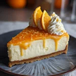 Orange Creamsicle Cheesecake Slice First Image
