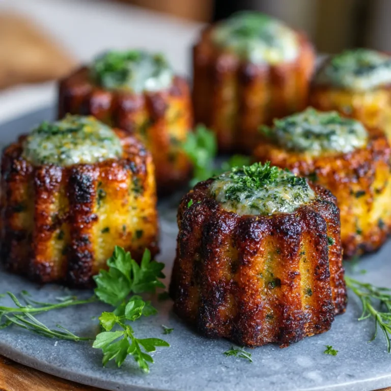 Savory Herb-Stuffed Canelé Bites First Image