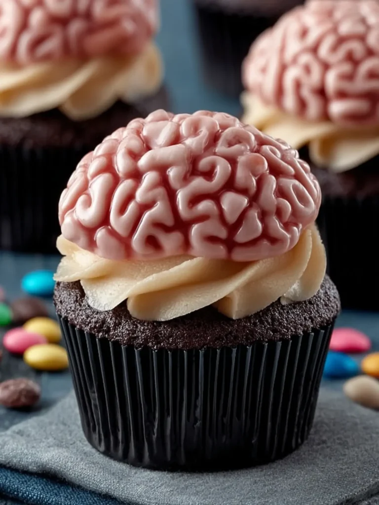 Zombie Brain Cupcake Treats First Image