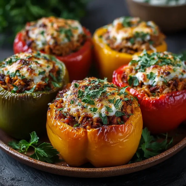 Savoury Stuffed Bell Peppers Recipe First Image