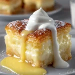 Golden Creamy Custard Squares First Image