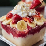 Creamy Banana Strawberry Dessert Delight First Image