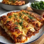 Cheesy Baked Beef Cannelloni First Image