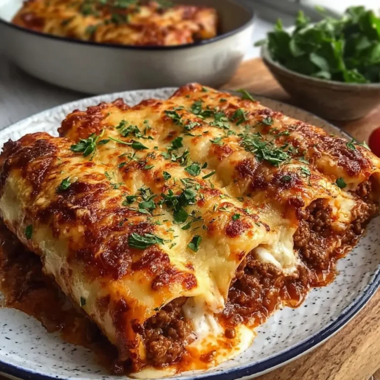 Cheesy Baked Beef Cannelloni First Image
