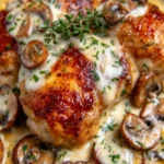 Creamy Garlic Mushroom Chicken First Image
