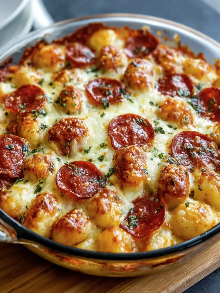 Baked Pepperoni Gnocchi Casserole First Image