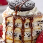 Cookies and Cream Pancake Stack First Image