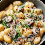 Irresistible Creamy Sage Mushroom Gnocchi Recipe First Image
