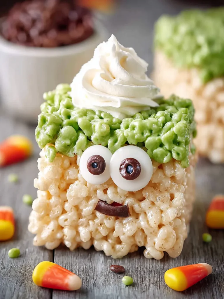 Frankenstein Rice Krispie Treats First Image