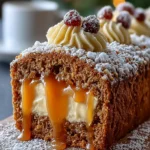 CARAMEL-FILLED SPICED GINGERBREAD LOAF: Unveil Cozy Bliss! First Image