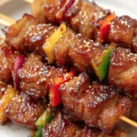 Spicy Grilled Pork Skewers First Image