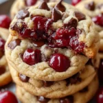 CHERRY-STUFFED CHOCOLATE CHIP COOKIES are divine treats! First Image