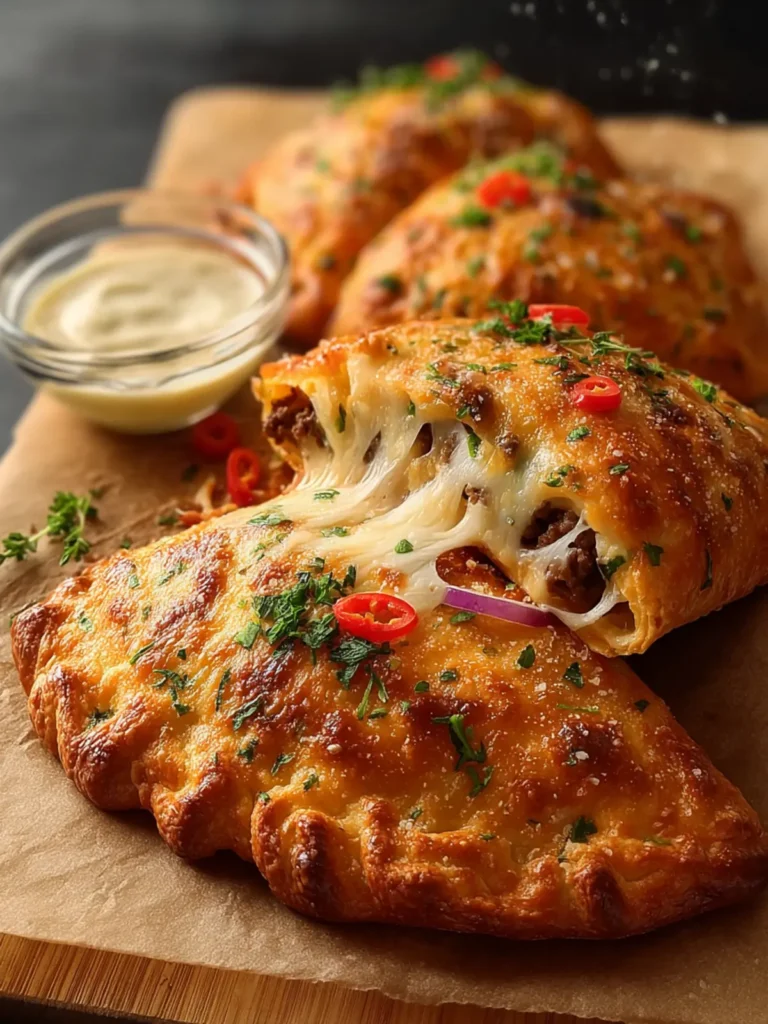 PIZZA CALZONE WITH BEEF First Image