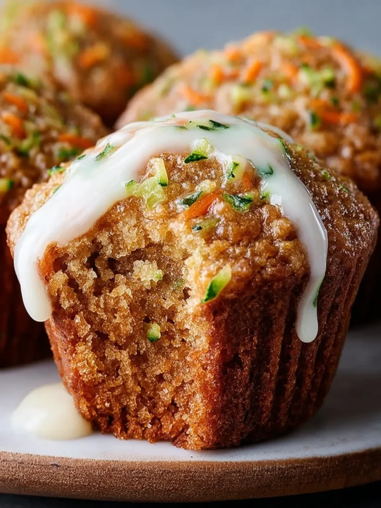 Carrot Cake Zucchini Muffins — Moist, Flavorful, and Packed with Hidden Veggies First Image