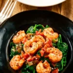 Mediterranean Shrimp with Spinach First Image
