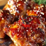 Oven Baked Teriyaki Chicken Thighs First Image