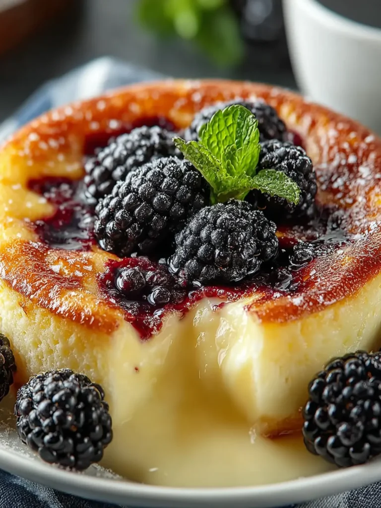 Easy Homemade Blackberry Clafoutis First Image