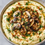 Cauliflower Polenta with Mushrooms and Hazelnuts First Image