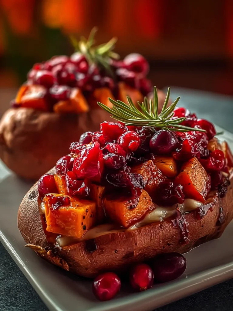 Cranberry Apple Twice-Baked Sweet Potatoes First Image