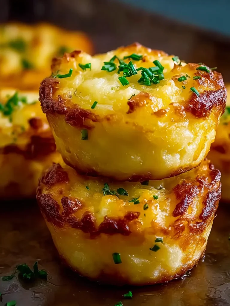 Cheesy Mashed Potato Muffins First Image