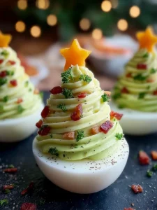 Deviled Egg Christmas Trees First Image