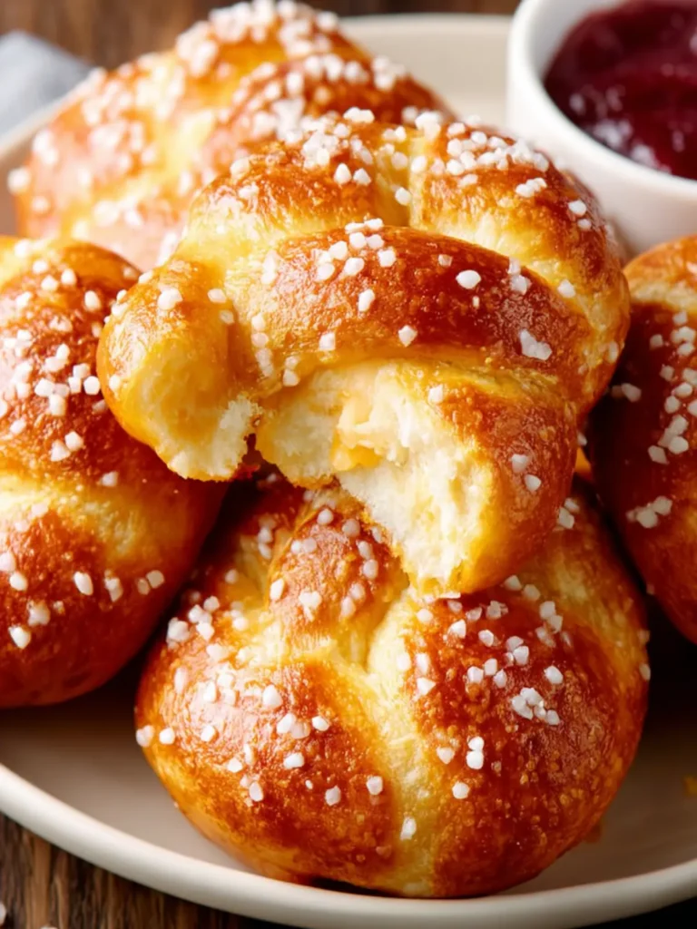 Peanut Butter Filled Soft Pretzels First Image