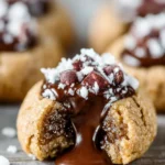 Chocolate Almond Thumbprint Cookies First Image