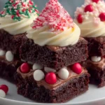 Festive Frosted Christmas Brownies First Image