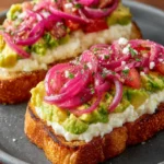 Avocado Cream Cheese Everything Toast : Deli-Style, Bold & Creamy First Image