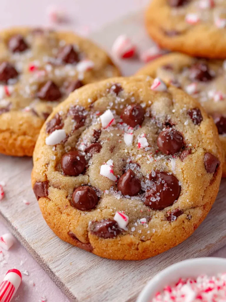 Peppermint Chocolate Chip Cookies First Image