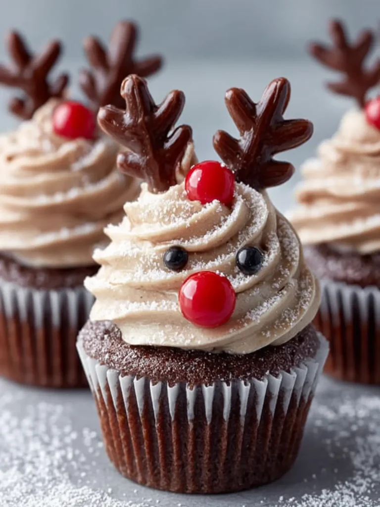 Reindeer Cupcakes: The Cutest Holiday Cupcakes for Christmas Parties, Kids, and Winter Celebrations First Image