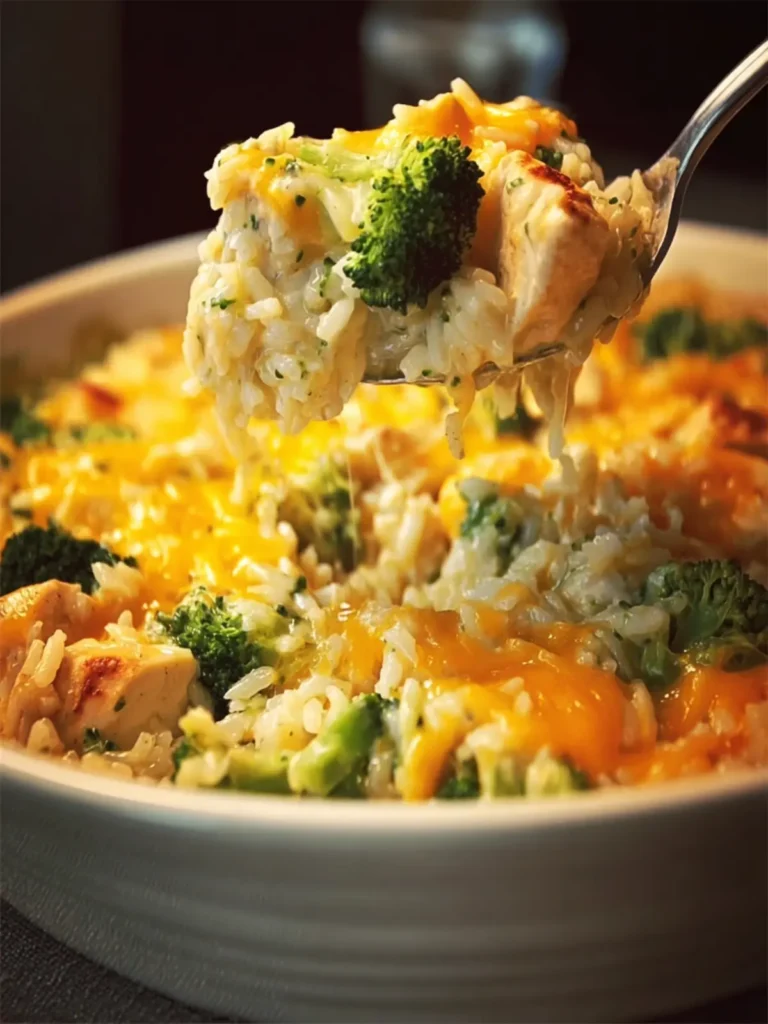 Cheesy Broccoli Chicken and Rice Casserole Made Easy! First Image