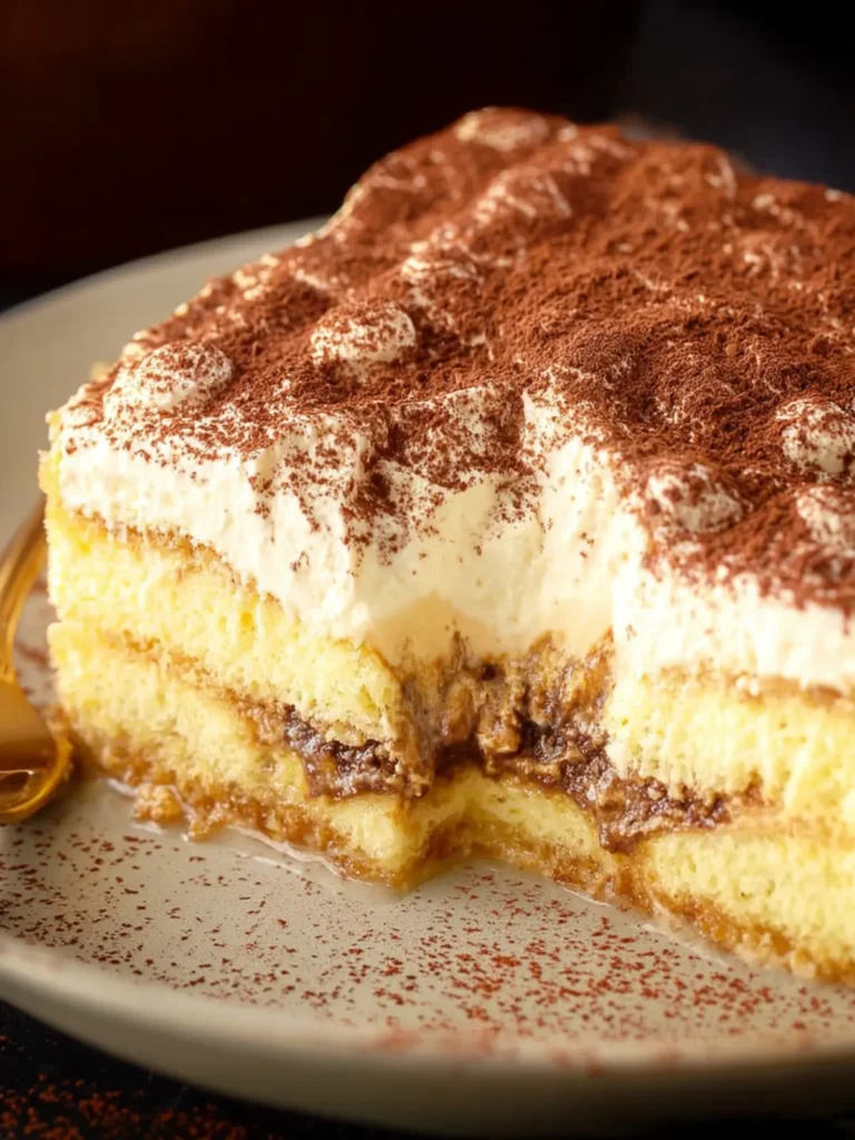 Tiramisu Poke Cake First Image