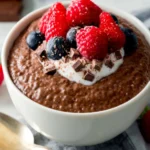 Chocolate Chia Pudding with Greek Yogurt (High-Protein Breakfast) First Image
