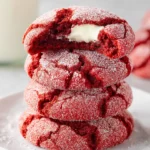 Red Velvet Crinkle Cookies First Image