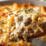 Ground Beef Alfredo Bake First Image