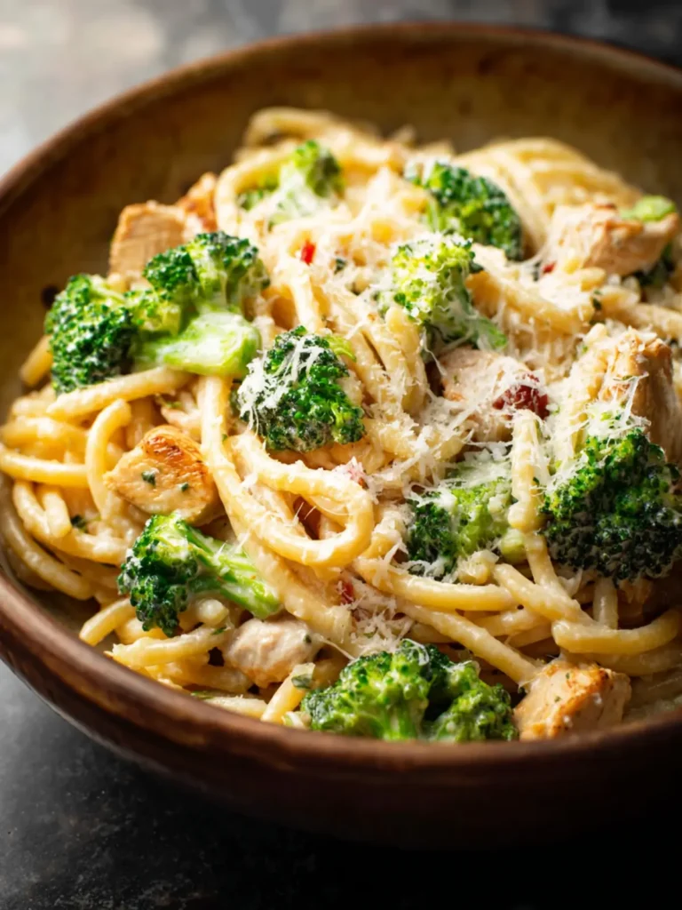 One Pot Chicken and Broccoli Pasta First Image