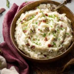 Rustic Garlic Mashed Red Potatoes First Image