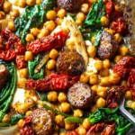 Sun Dried Tomato Sausage Chickpea (Sheet Pan Dinner) First Image