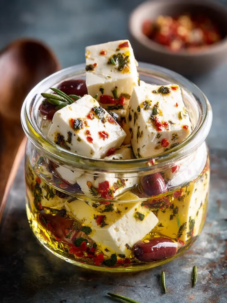 Spicy Marinated Feta & Olive Jar (Bold, Briny & Addictively Easy) First Image