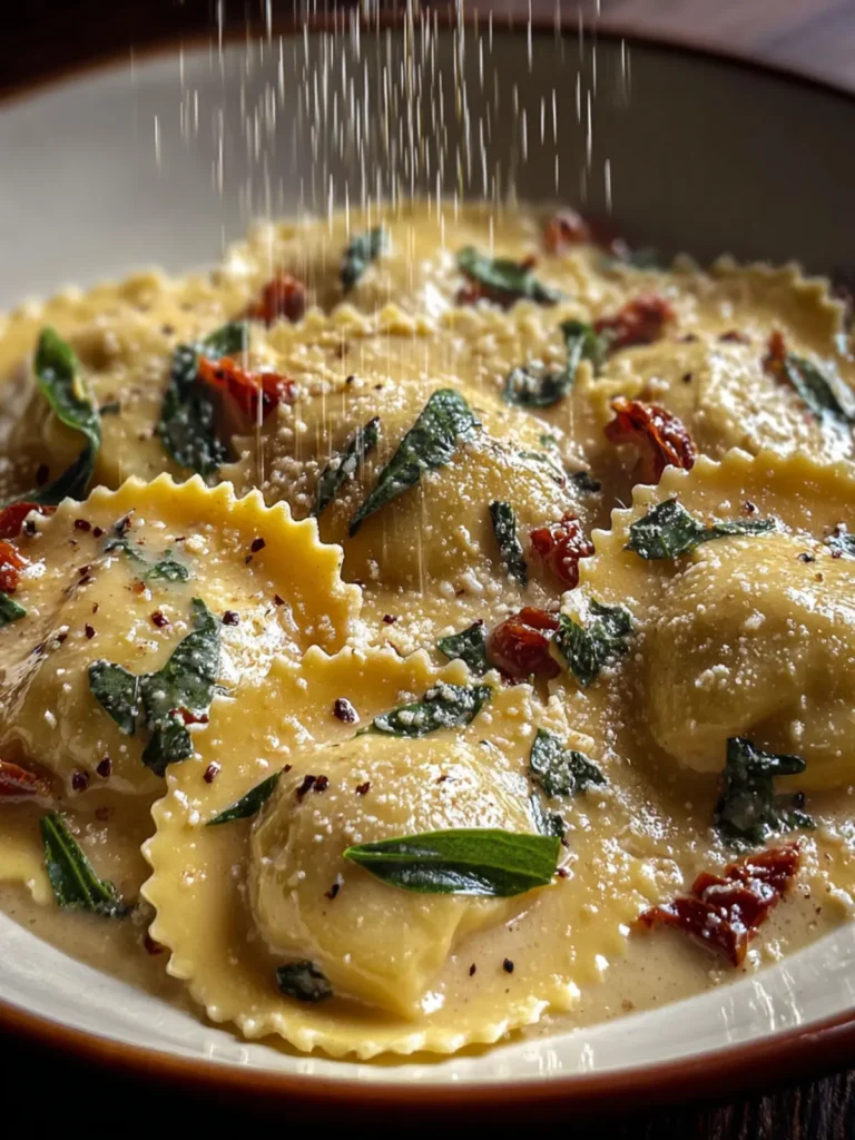 Irresistible Creamy Tuscan Cheese Ravioli Recipe First Image