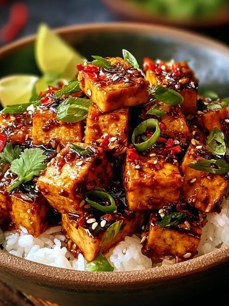 Flavorful Chili Crisp Roasted Tofu Bowl Recipe Delight First Image