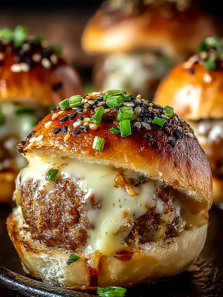 Irresistible Garlic Parmesan Cheeseburger Bombs Recipe First Image