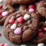 Chocolate Valentine Cake Mix Cookies First Image
