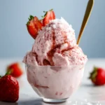 Healthy Strawberry Cottage Cheese Ice Cream Recipe First Image