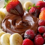 Indulge in Irresistible Chocolate Dip for Fruit Delight First Image